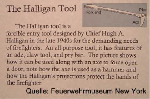 Geschichte des Halligan-Tools (englisch)